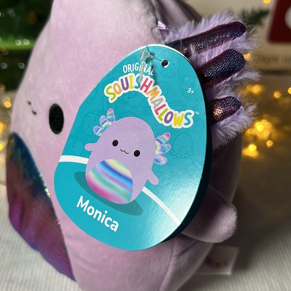 SQUISHMALLOW AXOLOTL MONICA The Purple Plush Toy 7.5” Kellytoys - Picture 2 of 7
